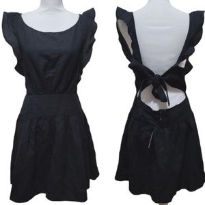 NWT Free People Black Linen Casual Summer Dress